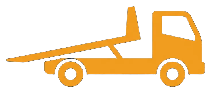 Flatbed tow truck logo